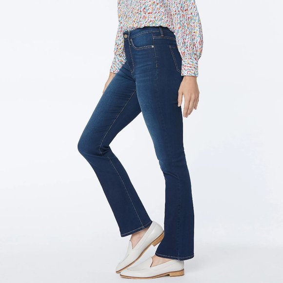 Women's Petite Slim Bootcut Jeans - Gratitude - Picture 2 of 5